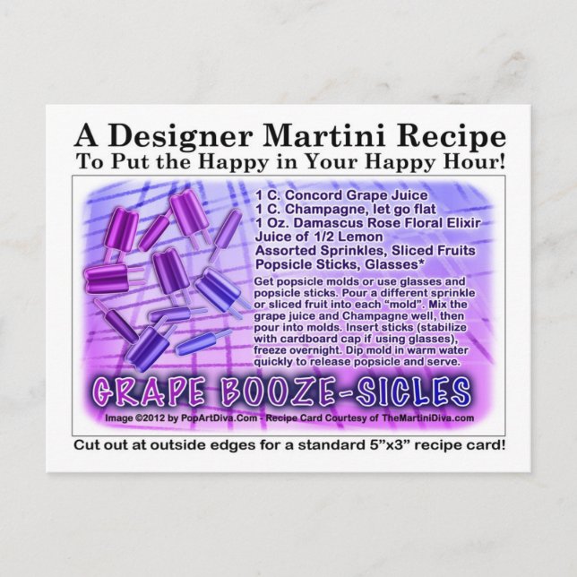 Vyvykort för recept på Sprit-sikler Vykort (Framsida)