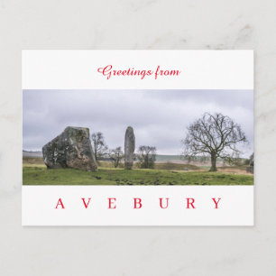 vyvykort för vebury-stenscirkel vykort