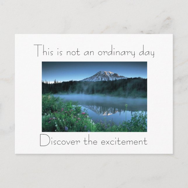 Vyvyvykort för berg vykort (Framsida)