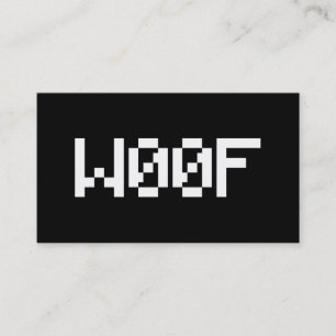 W00F [Leetspråk Djur Ljud] Visitkort