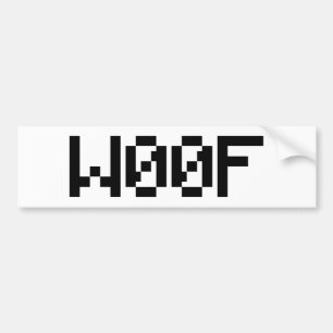 W00F [Leettala Animal Ljud] Bildekal