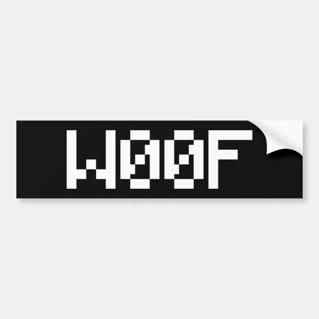 W00F [Leettala Animal Ljud] Bildekal (Framsidan)