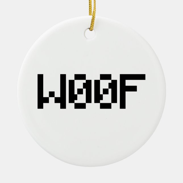 W00F [Leettala Animal Ljud] Julgransprydnad Keramik (Framsidan)