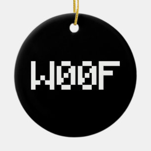 W00F [Leettala Animal Ljud] Julgransprydnad Keramik