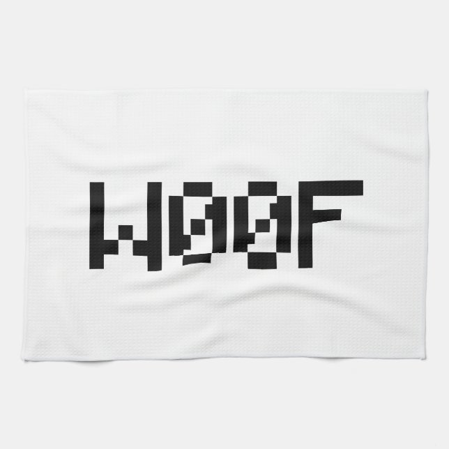 W00F [Leettala Animal Ljud] Kökshandduk (Horisontell)