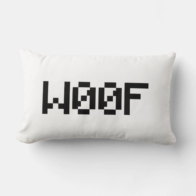 W00F [Leettala Animal Ljud] Lumbarkudde (Framsida)