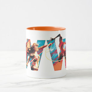 W84 kvinna Vs. Cheetah WW-Logotypen Mugg