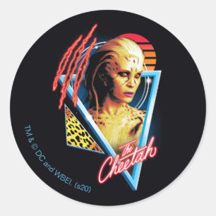 W84 Sketah Retrowave-teckenmärkning Runt Klistermärke