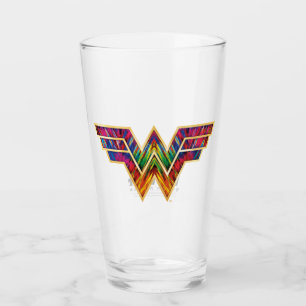 W84 Woman Kaleidoscope-Logotyp Glaskopp