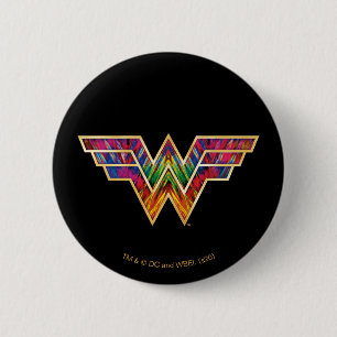 W84 Woman Kaleidoscope-Logotyp Knapp