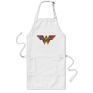 W84 Woman Kaleidoscope-Logotyp Långt Förkläde