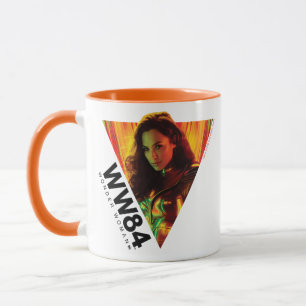 W84 Woman Kaleidoskop, röd Orange Mugg