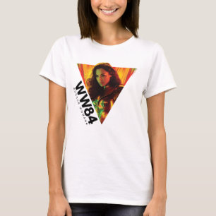 W84   Woman Kaleidoskop, röd Orange T Shirt