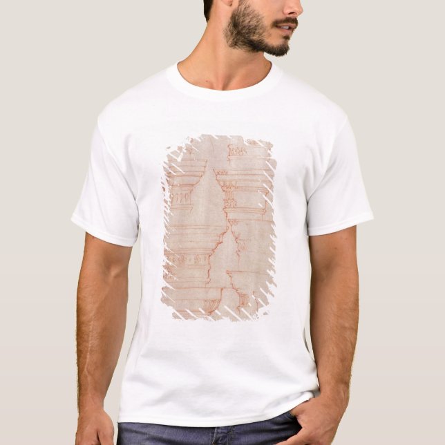 W.18v-studie av kolonnhuvudstäder tee shirt (Framsida)