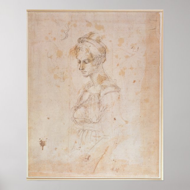 W.41 Skiss av kvinna Poster (Framsidan)