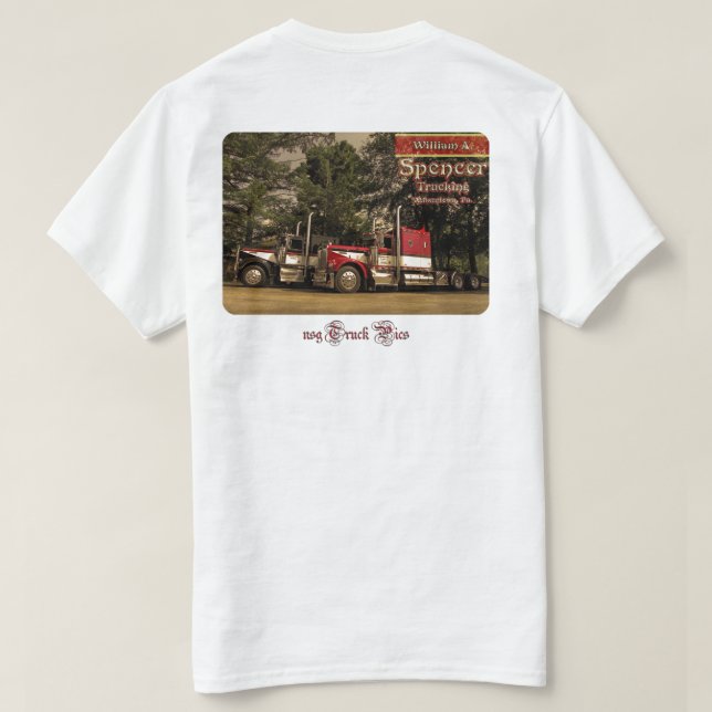 W.A. Spencer tomma Transport #2 (bekläda), T Shirt (Design baksida)