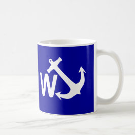 W ankrar den roliga gåvan för det Wanchor skämtet Kaffemugg