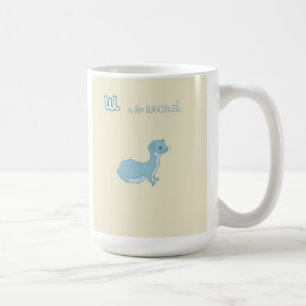 W är för vessla kaffemugg