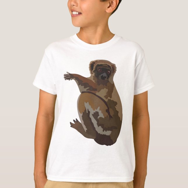 W är för Wooly Lemur T Shirt (Framsida)