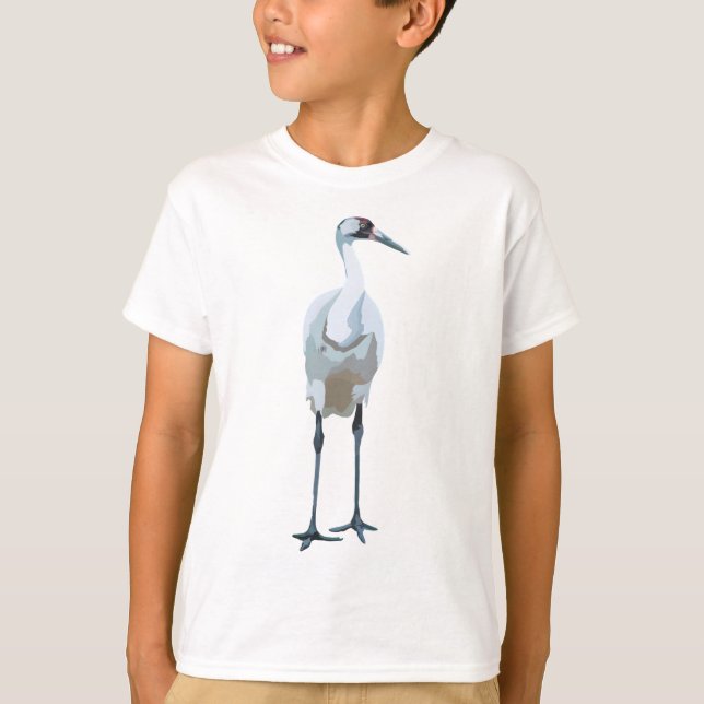 W är till för WHoping Crane T Shirt (Framsida)