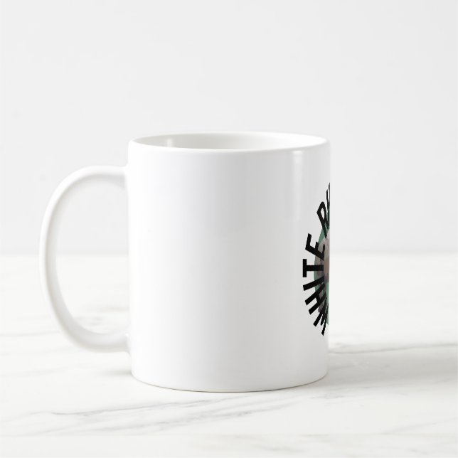 W är till White Rhino Keeper Kaffemugg (Vänster)