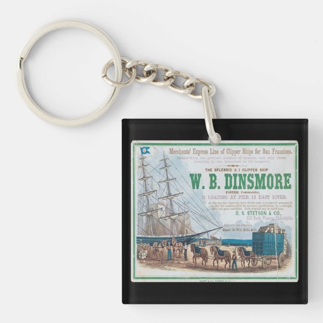 W B Dinsmore Clipper Sailing frakt (Framsidan)