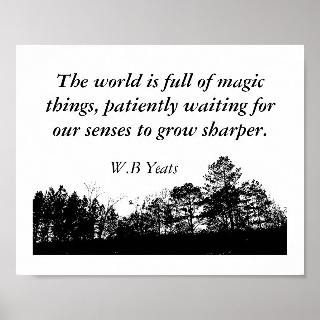 W.B Yeats - Offert Poster (Framsidan)