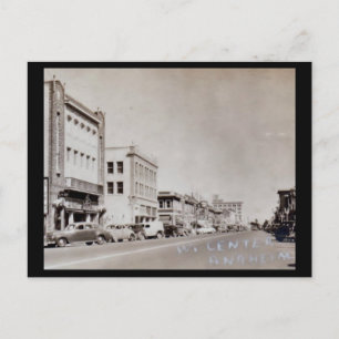 W. Center, Anaheim, California 1940-talets Vintage Vykort