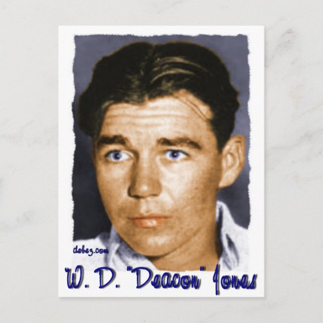 W.D. "Deacon" Jones Vykort (Framsida)