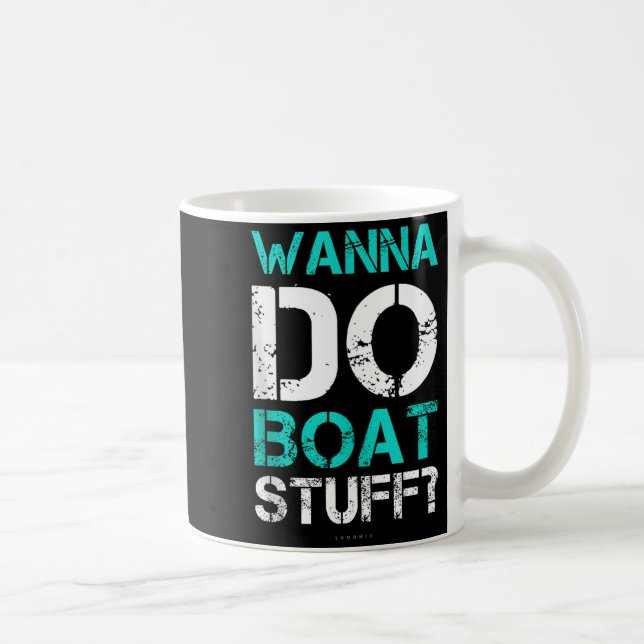 W Do Boat Stuff Tanks Funny Cruise Lake Vacation T Kaffemugg (Höger)