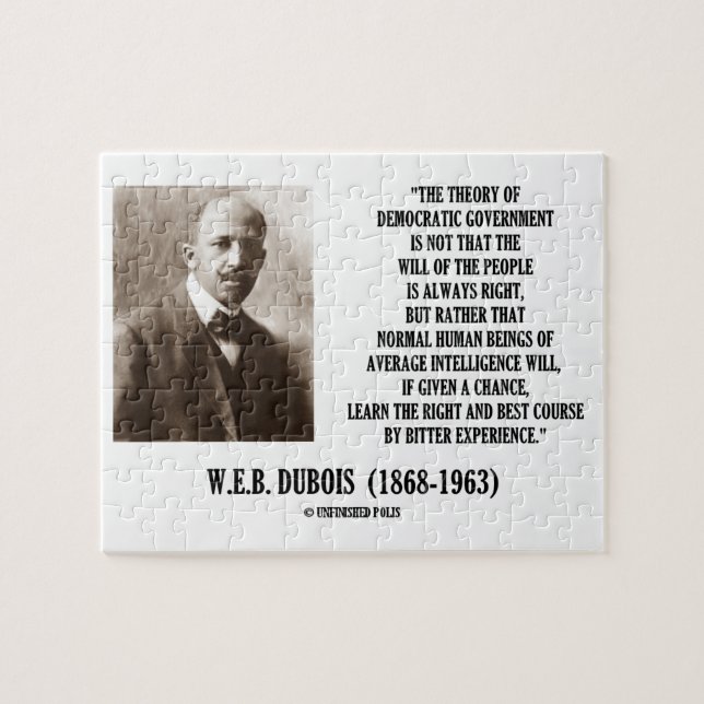 W.E.B. Dubois teori av den demokratiska regeringen Pussel (Horisontell)