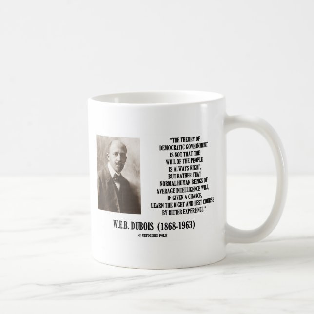 W.E.B. Dubois Theory of Democratic Government Kaffemugg (Höger)