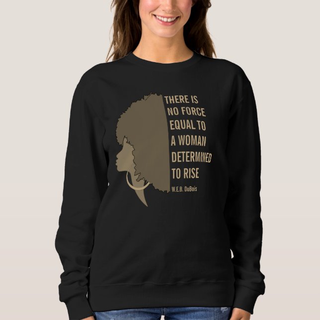 W.E.B. DuBois WOMAN BESTÄMD I STIGA UPP Offert T Shirt (Framsida)