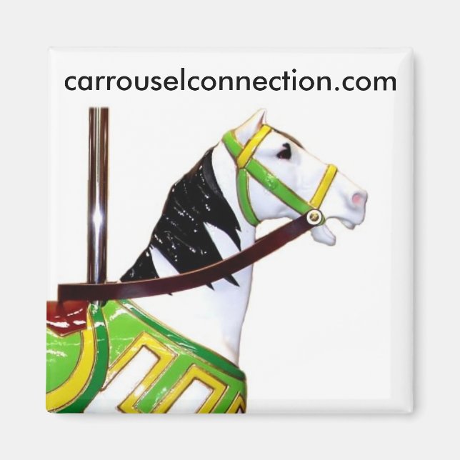 W.F. Mangels Kiddie Carousel Horse Magnet (Framsidan)