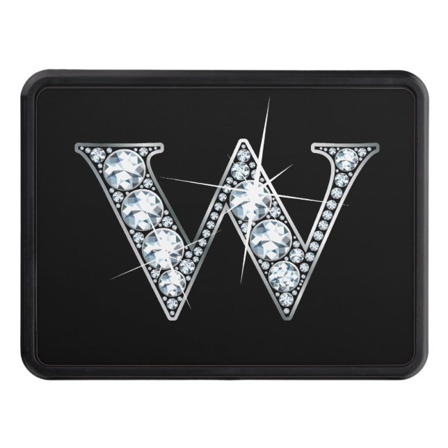 W Faux-"Diamond Bling" Släpvagn Hitch Cover Dragkroksskydd (Framsidan)