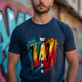 "W" för vinet: Anpassadet Graffiti Monogram T Shirt