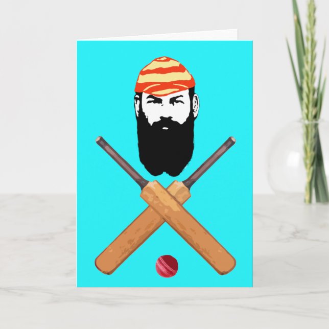 W G Grace Cricket Helgkort (Framsida)