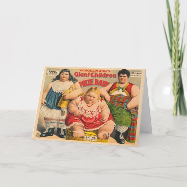 W. Hollmanns giant Children and Award Baby. Kort (Framsida)