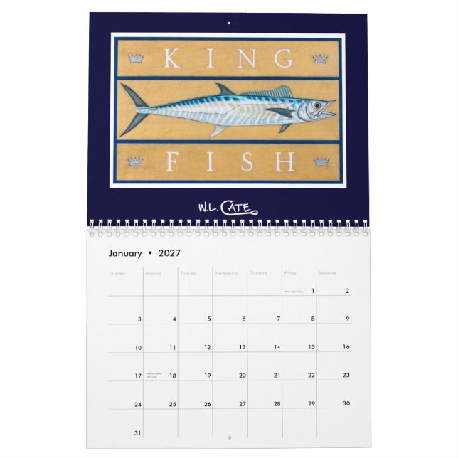 W.L. Cate 2012 kalender (Jan 2027)
