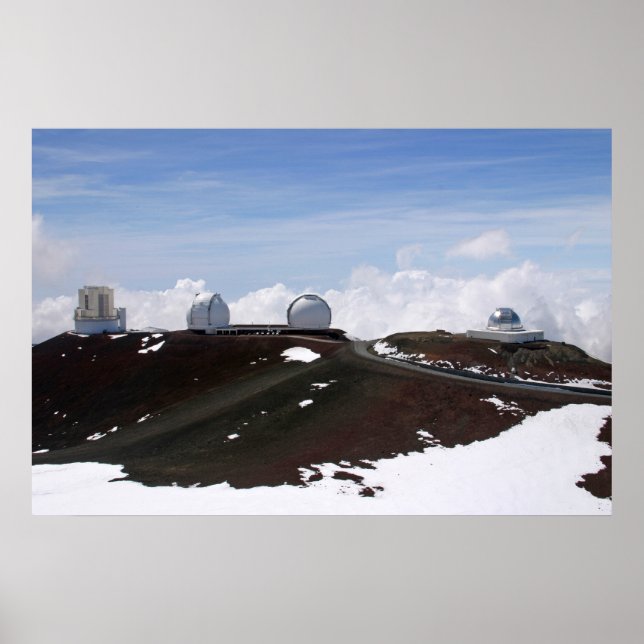 W.M. Keck Observatory on Mauna Kea, Hawaii Poster (Framsidan)
