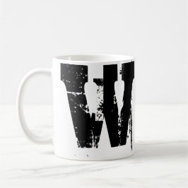 W Monogram Grunge Coola Mugg