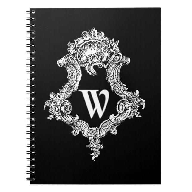 W Monogram initial Anteckningsbok (Framsidan)