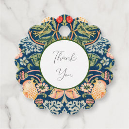 W Morris Strawberry Thief Favor Tag Gåvor Etiketter