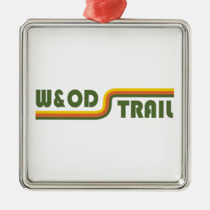 W&OD Trail Virginia Julgransprydnad Metall