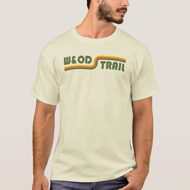W&OD Trail Virginia T Shirt (Framsida)