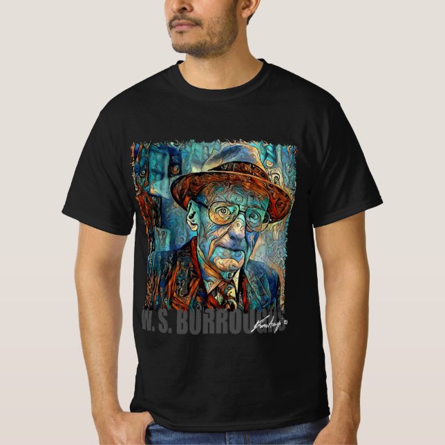 W. S. BURROUGHS - NFT porträtt av Marco Aureggi T Shirt (Framsida)