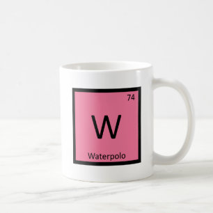 W - Vattenpolo Sportkemi Periodiska Systemet Kaffemugg