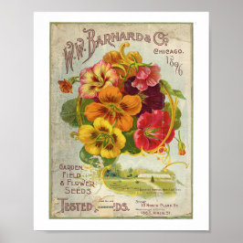 W.W Barnard & Co Garden, Fält & Flower Seed 1896 Poster