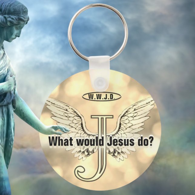 W.W.J.D Vad skulle Jesus göra? Nyckelring (Skapare uppladdad)