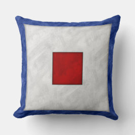 W Whiskey Watercolor Nautical Signal Maritime Flag Kudde